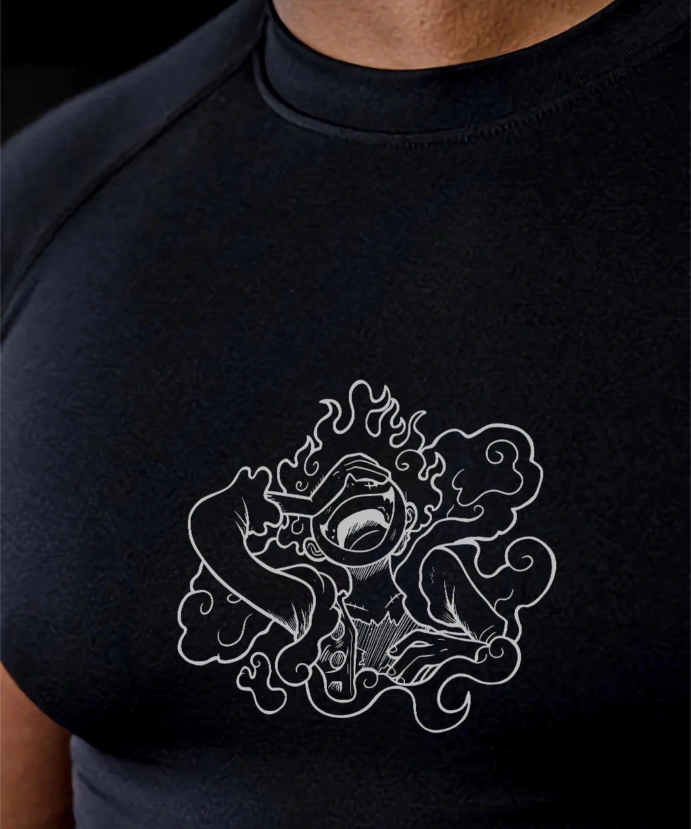 Luffy short sleeve compression