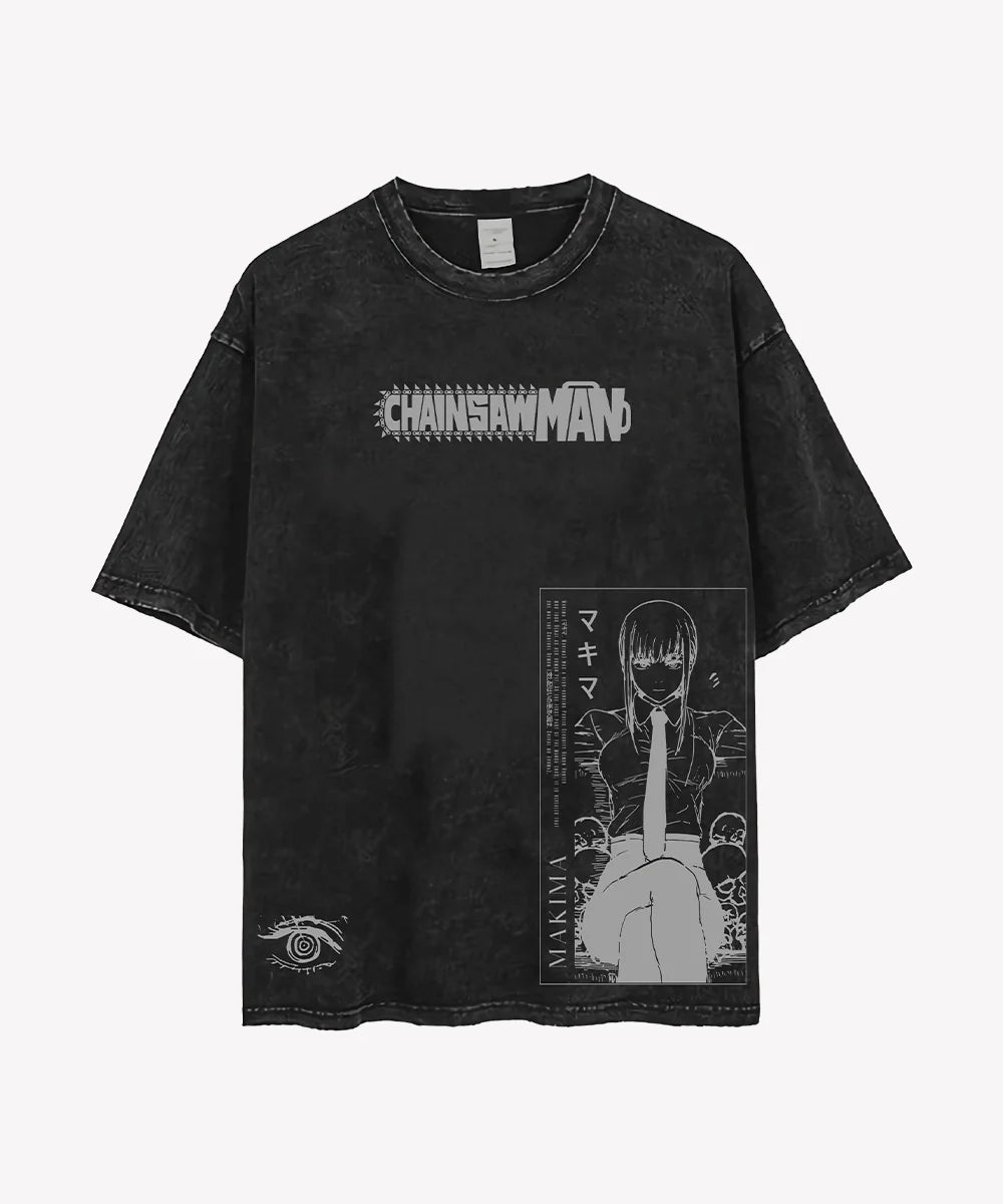 Makima Chainsaw Acid Wash
